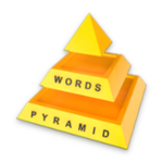 words pyramid android application logo